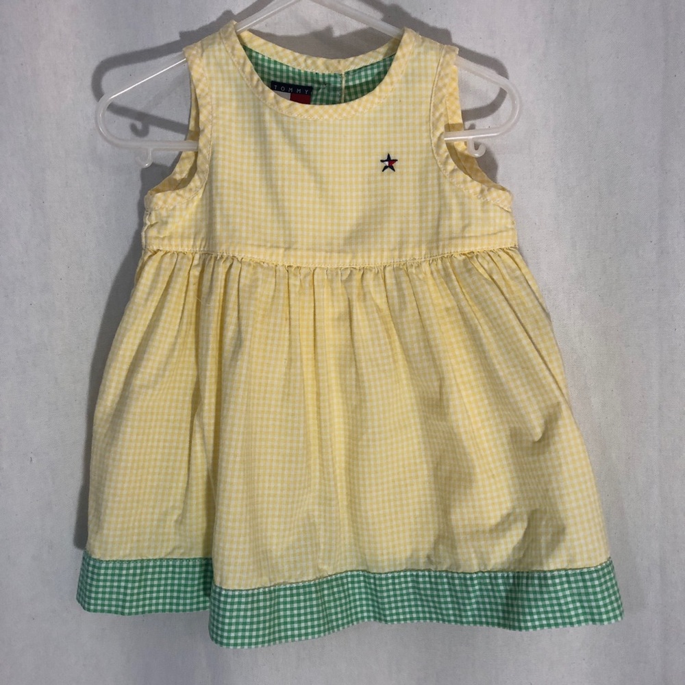 Tommy Hilfiger 6-12 Mo Checkered Sleeveless Dress